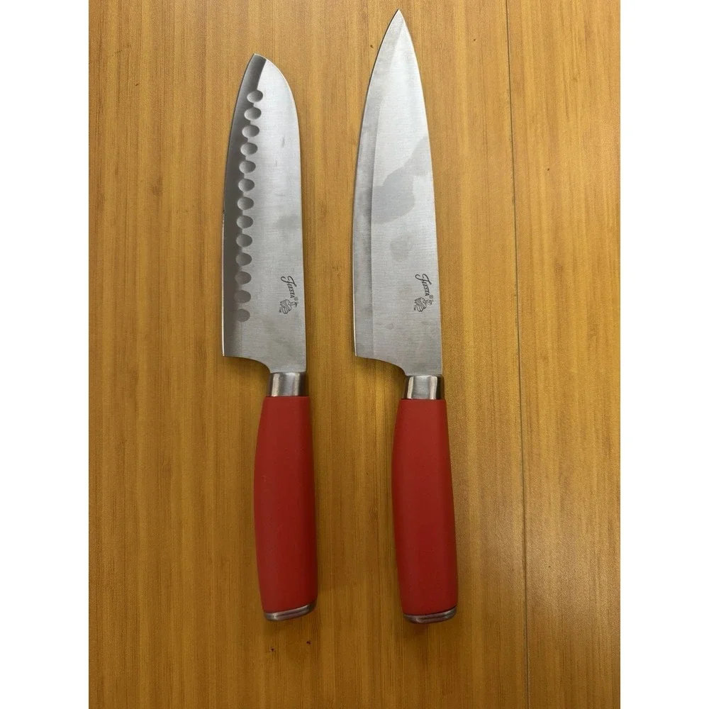 Vintage Fiesta Fiestaware 8 Piece Knife Set Butcher Paring Serrated